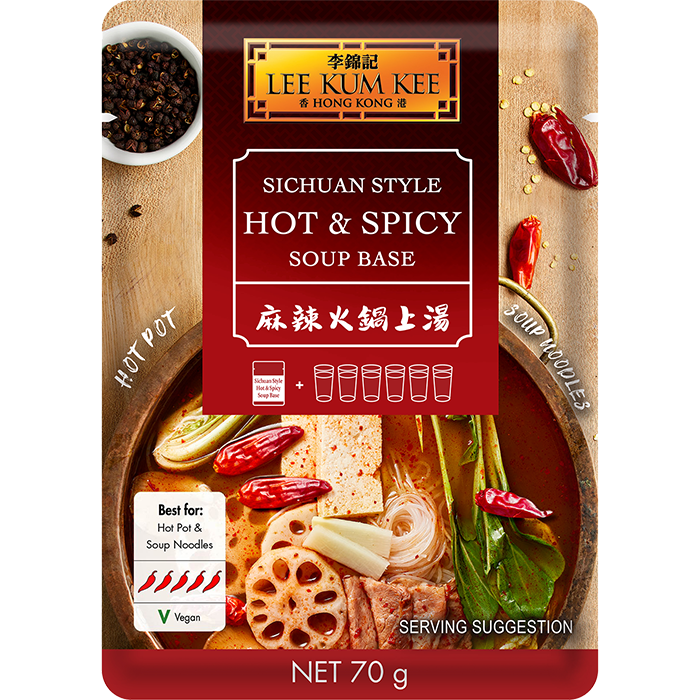 Base para sopa picante e quente ao estilo de Sichuan