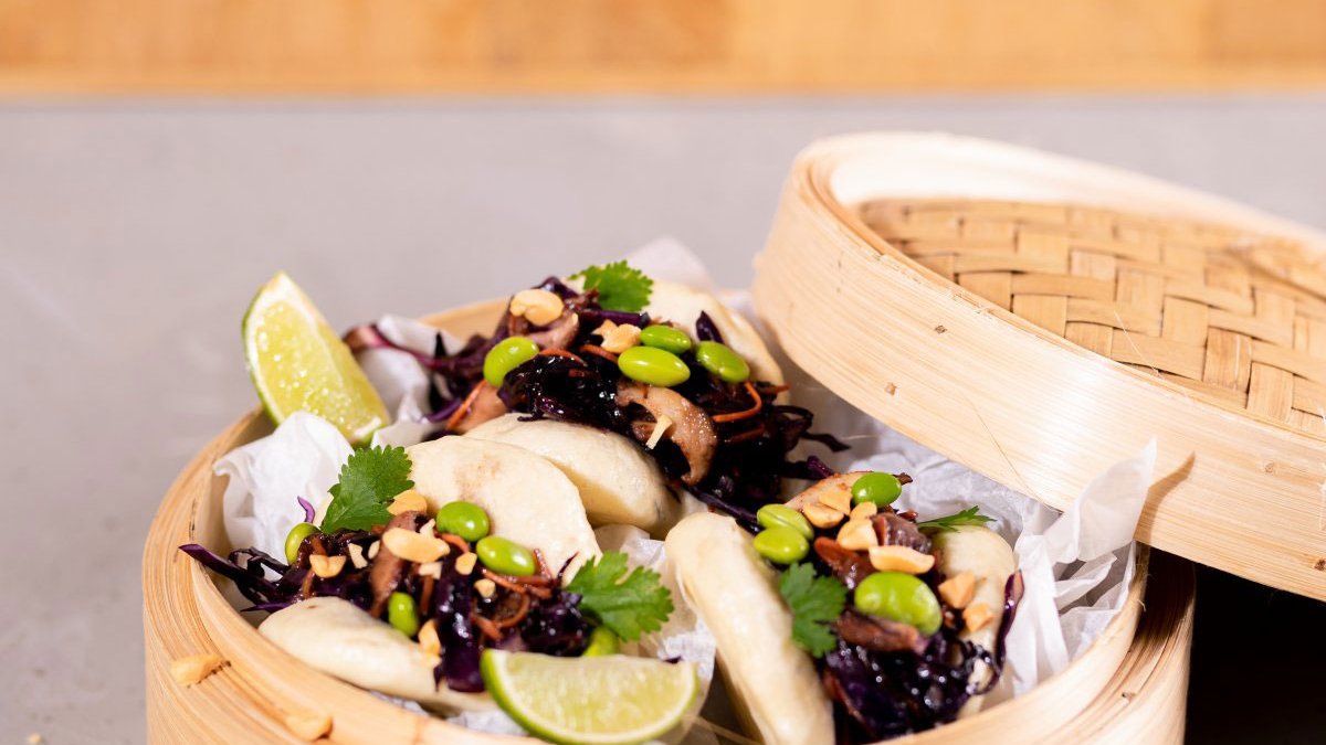 Baos de legumes com molho Hoisin