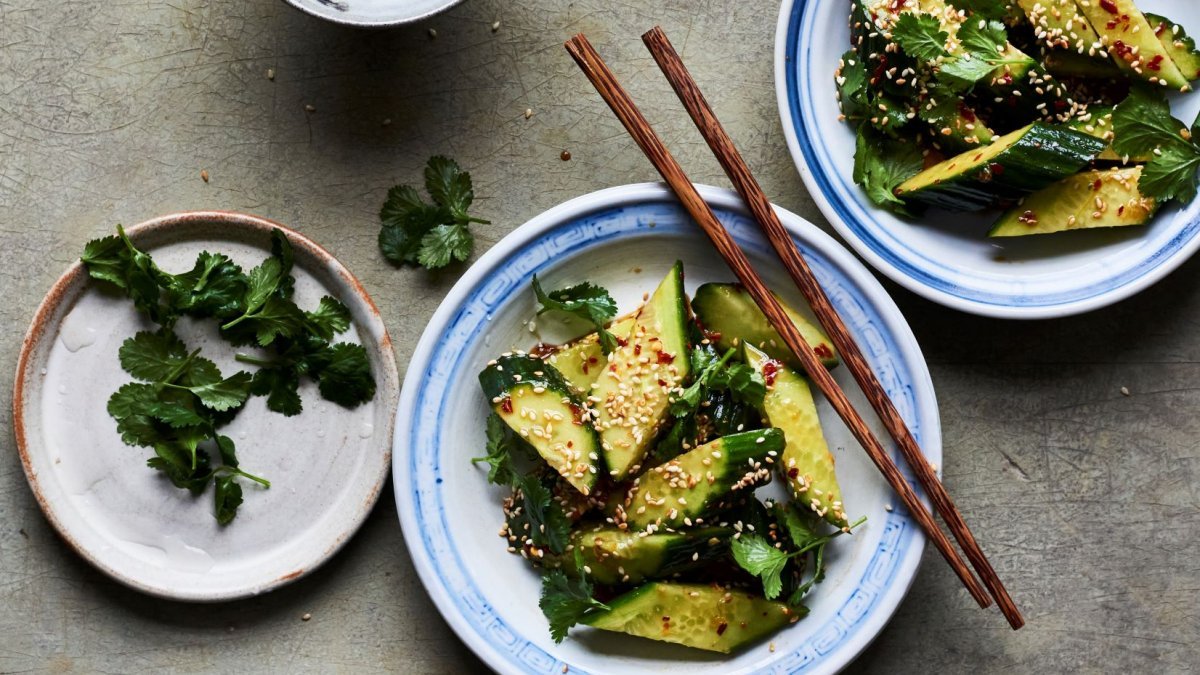 Salada de pepino oriental